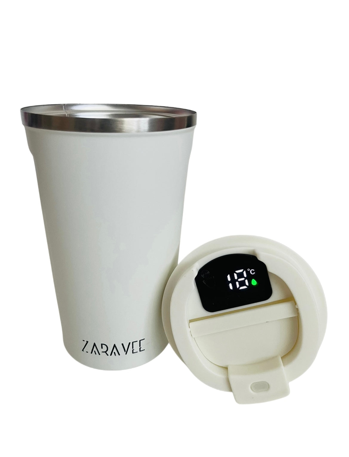 Double Insulated Coffee Mug with Smart Temperature Display